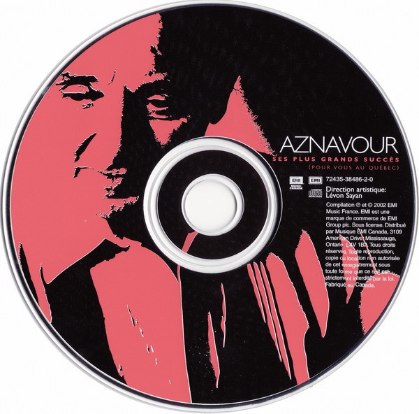 Aznavour - Ses Plus Grands Succès (Pour Vous Au Québec) | EMI Music Canada (72435-38486-2-0) - 2 Aznavour - Ses Plus Grands Succès (Pour Vous Au Québec) | EMI Music Canada (72435-38486-2-0) - 2