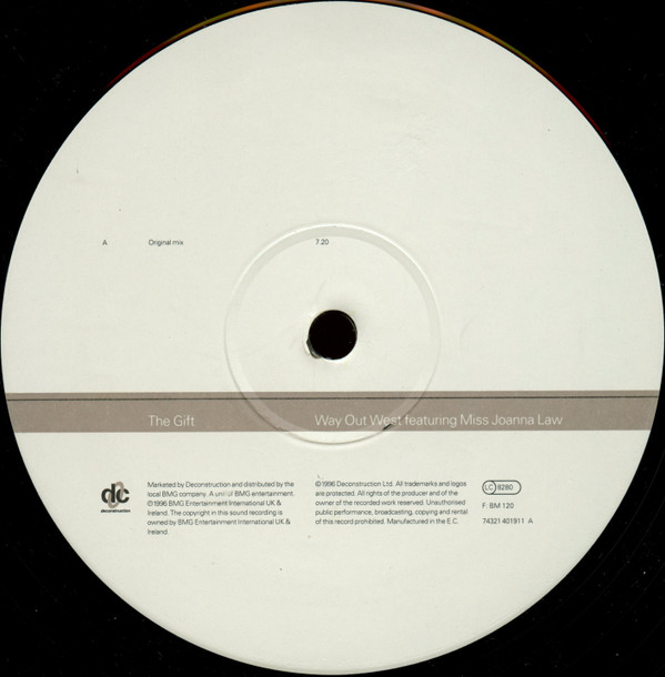 Way Out West Featuring Joanna Law - The Gift | Deconstruction (74321 40191 1) - 3