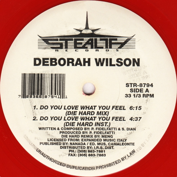 Deborah Wilson - Do You Love What You Feel | Stealth Records (STR-8794)