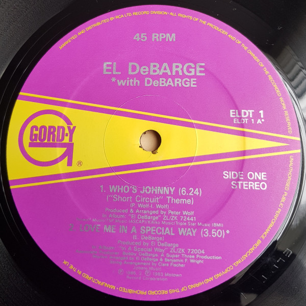 El DeBarge - Who's Johnny ("Short Circuit" Theme) | Gordy (ELDT 1) - 3 El DeBarge - Who's Johnny ("Short Circuit" Theme) | Gordy (ELDT 1) - 3