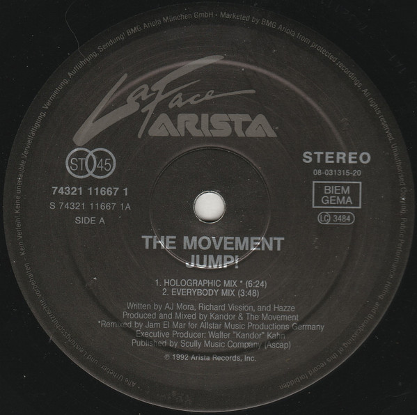 The Movement - Jump! | Arista (74321-116-671) - 3 The Movement - Jump! | Arista (74321-116-671) - 3