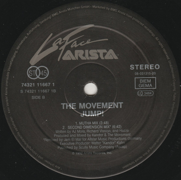 The Movement - Jump! | Arista (74321-116-671) - 4 The Movement - Jump! | Arista (74321-116-671) - 4