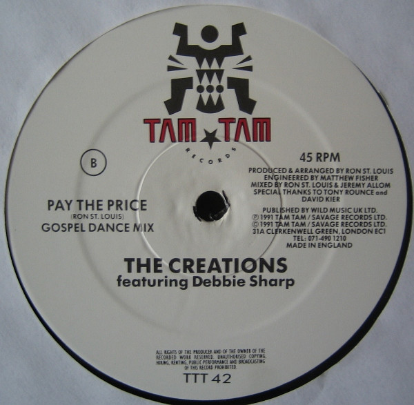 The Creations Featuring Debbie Sharp - Pay The Price | Tam Tam Records (TTT 42) - 3 The Creations Featuring Debbie Sharp - Pay The Price | Tam Tam Records (TTT 42) - 3