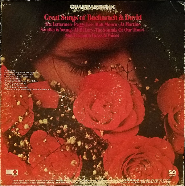 Various - Great Songs Of Bacharach & David | Capitol Records (QL 6734)