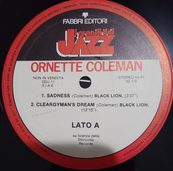 Ornette Coleman - Ornette Coleman | Fabbri Editori (GdJ 11) - 3