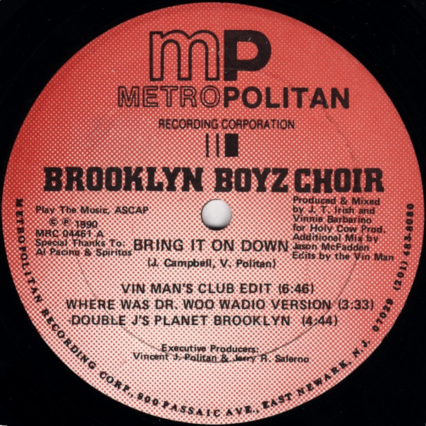Brooklyn Boyz Choir - Bring It On Down | Metropolitan Recording Corporation (MRC 04461) - main Brooklyn Boyz Choir - Bring It On Down | Metropolitan Recording Corporation (MRC 04461) - main