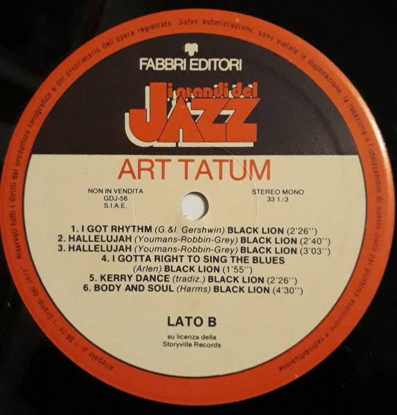 Art Tatum - Art Tatum | Fabbri Editori (GdJ 56) - 4 Art Tatum - Art Tatum | Fabbri Editori (GdJ 56) - 4