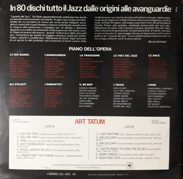 Art Tatum - Art Tatum | Fabbri Editori (GdJ 56) - 2 Art Tatum - Art Tatum | Fabbri Editori (GdJ 56) - 2