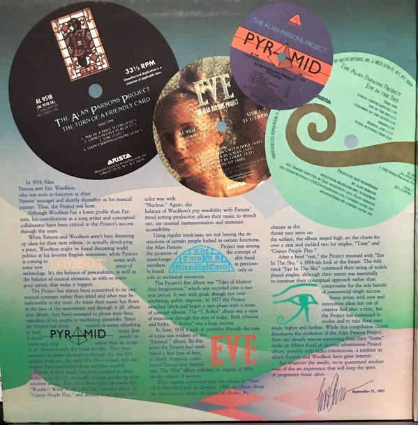 The Alan Parsons Project - The Best Of The Alan Parsons Project | Arista (AL 8-8193) - 2 The Alan Parsons Project - The Best Of The Alan Parsons Project | Arista (AL 8-8193) - 2