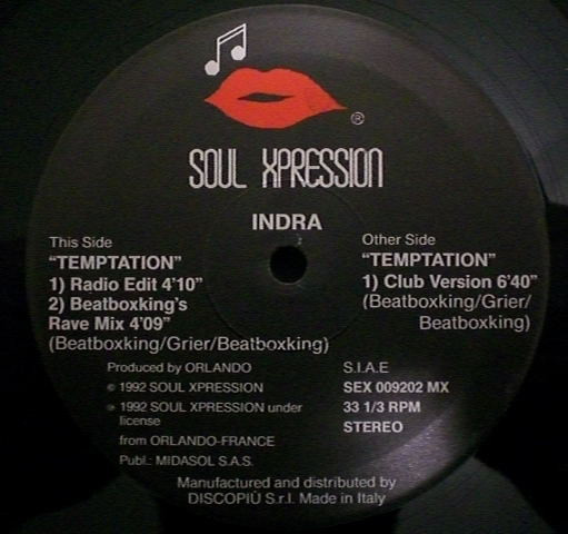 Indra - Temptation | Soul Xpression (SEX 009202 MX) - 3 Indra - Temptation | Soul Xpression (SEX 009202 MX) - 3
