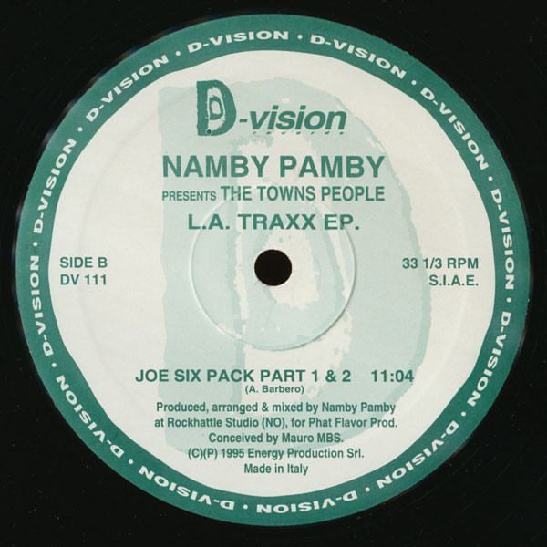 Namby Pamby Presents The Towns People - L.A. Traxx EP | D:vision Records (DV 111) - 3 Namby Pamby Presents The Towns People - L.A. Traxx EP | D:vision Records (DV 111) - 3