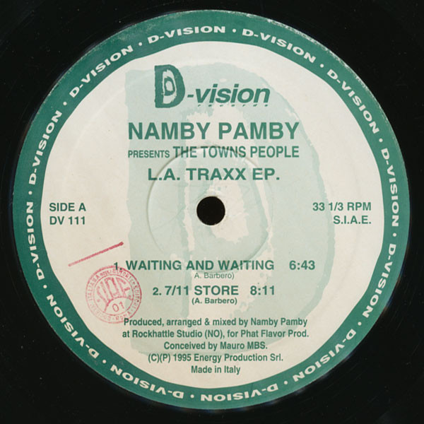 Namby Pamby Presents The Towns People - L.A. Traxx EP | D:vision Records (DV 111) - 2 Namby Pamby Presents The Towns People - L.A. Traxx EP | D:vision Records (DV 111) - 2