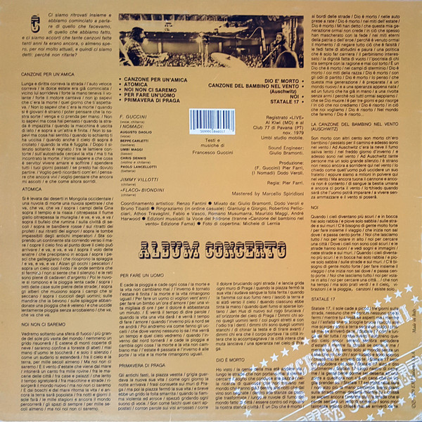 Francesco Guccini & I Nomadi - Album Concerto | EMI (66 1184601) - 2 Francesco Guccini & I Nomadi - Album Concerto | EMI (66 1184601) - 2