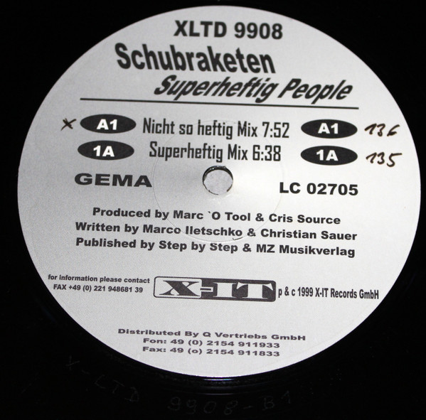 Schubraketen - Superheftig People | X-IT Records (XLTD 9908) - 3