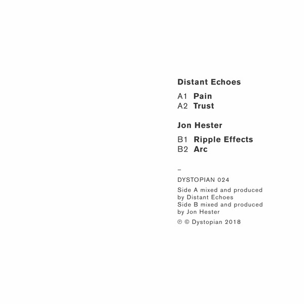 Distant Echoes / Jon Hester - Trust / Arc | Dystopian (DYSTOPIAN 024) - 4