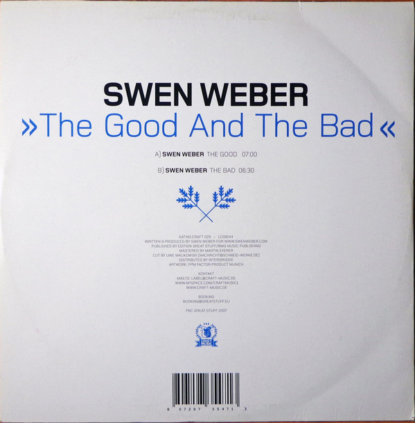 Swen Weber - The Good And The Bad | Craft Music (CRAFT 029) - 3 Swen Weber - The Good And The Bad | Craft Music (CRAFT 029) - 3