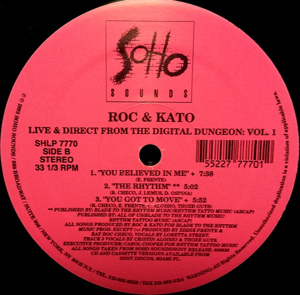Roc & Kato - Live And Direct From The Digital Dungeon: Vol. 1 | Soho Sounds (SHLP 7770) - 2 Roc & Kato - Live And Direct From The Digital Dungeon: Vol. 1 | Soho Sounds (SHLP 7770) - 2