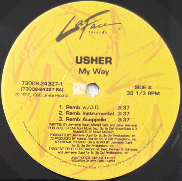 Usher - My Way | LaFace Records (73008-24327-1) - 3 Usher - My Way | LaFace Records (73008-24327-1) - 3