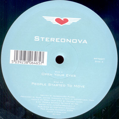 Stereonova - Open Your Eyes / People Started To Move | Plastic Fantastic (PFT037) - 3