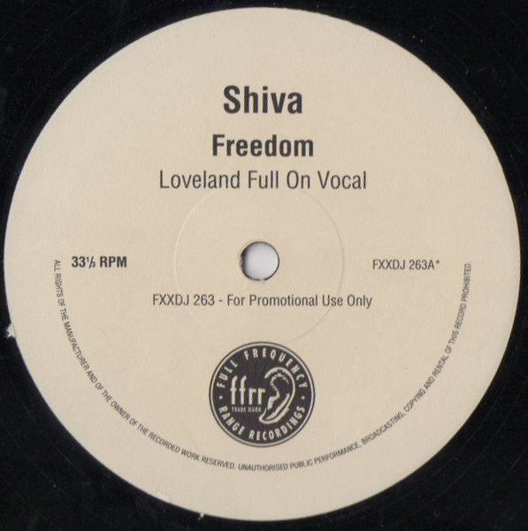 Shiva - Freedom | FFRR (FXXDJ 263) - main