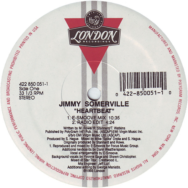 Jimmy Somerville - Heartbeat | FFRR (422-850 051-1) - main Jimmy Somerville - Heartbeat | FFRR (422-850 051-1) - main
