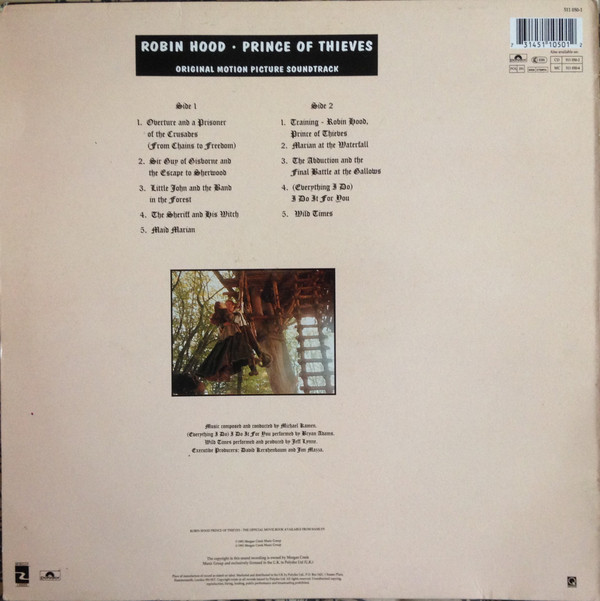 Robin Hood: Prince Of Thieves (Original Motion Picture Soundtrack)