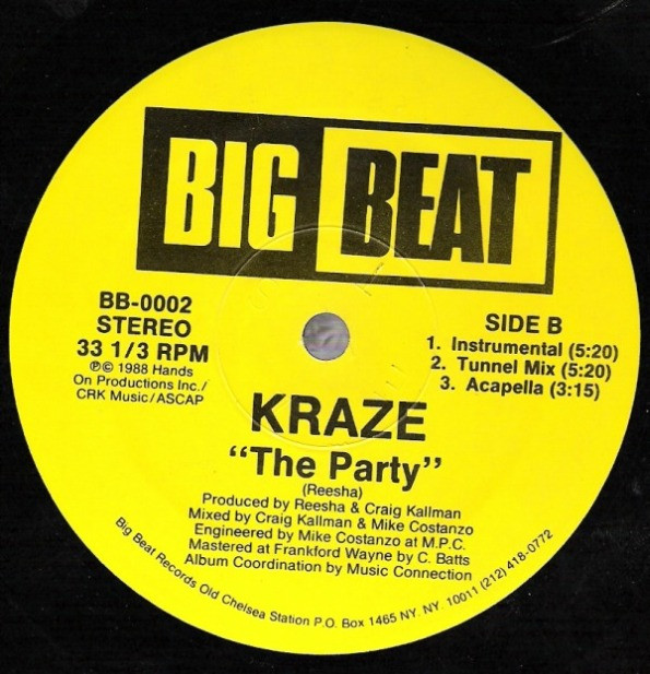 Kraze - The Party | Big Beat (BB-0002) - 2 Kraze - The Party | Big Beat (BB-0002) - 2