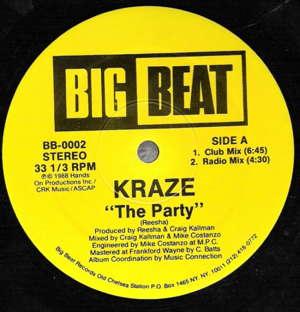 Kraze - The Party | Big Beat (BB-0002) - main Kraze - The Party | Big Beat (BB-0002) - main