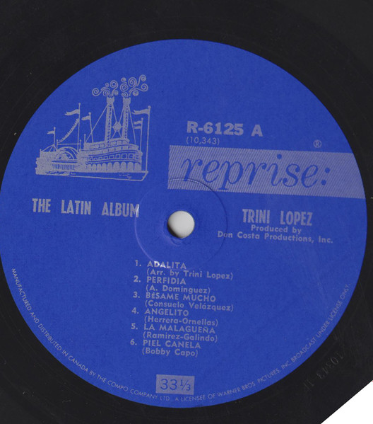 Trini Lopez - The Latin Album | Reprise Records (R-6125) - 3
