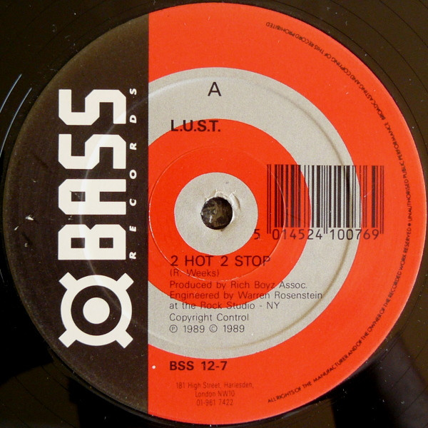 L.U.S.T. - 2 Hot 2 Stop | Bass Records (BSS 12-7) - 2 L.U.S.T. - 2 Hot 2 Stop | Bass Records (BSS 12-7) - 2