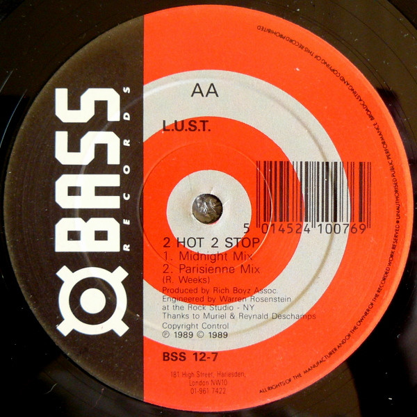 L.U.S.T. - 2 Hot 2 Stop | Bass Records (BSS 12-7) - 3 L.U.S.T. - 2 Hot 2 Stop | Bass Records (BSS 12-7) - 3