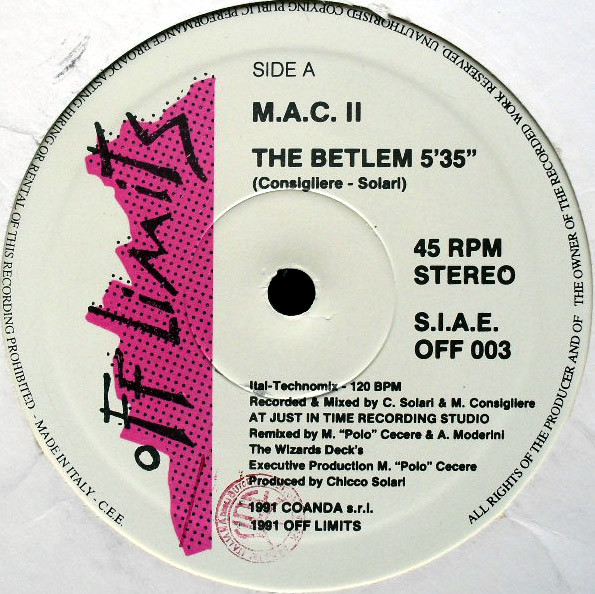 M.A.C. II - The Betlem | Off Limits (OFF 003) - 2