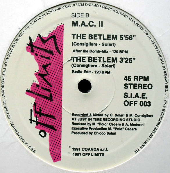 M.A.C. II - The Betlem | Off Limits (OFF 003) - main