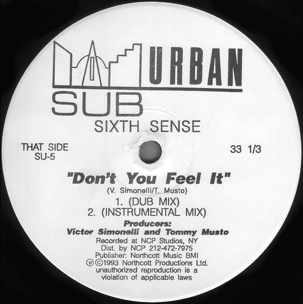 Sixth Sense - Don't You Feel It | Sub-Urban (SU-5) - 2 Sixth Sense - Don't You Feel It | Sub-Urban (SU-5) - 2