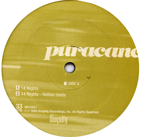 Puracane - Remixes | Ubiquity (UR12051) - 2