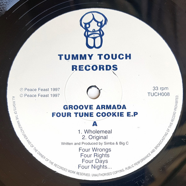Groove Armada - Four Tune Cookie E.P | Tummy Touch (TUCH008) - main