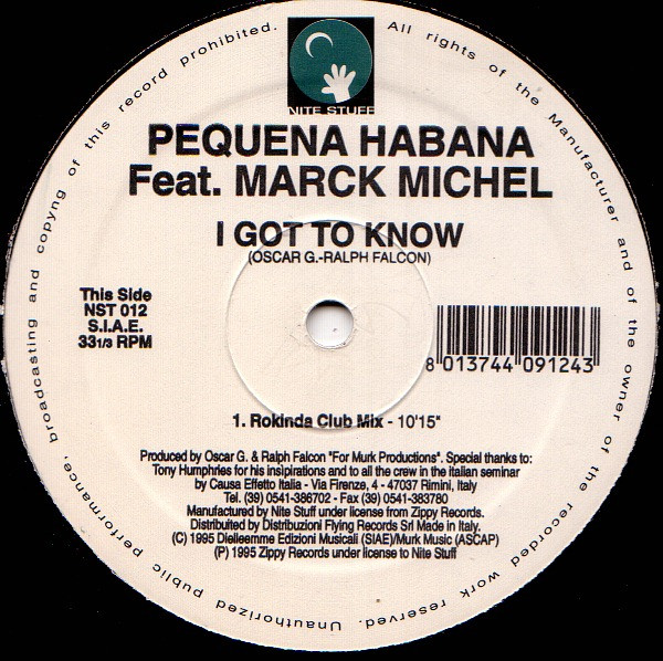 Pequena Habana Feat. Marck Michel - I Got To Know | Nite Stuff (NST 012) - main