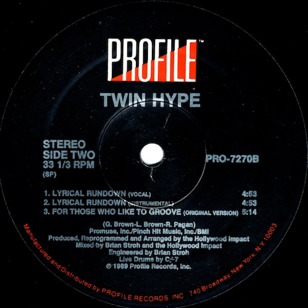 Twin Hype - For Those Who Like To Groove | Profile Records (PRO-7270) - 4 Twin Hype - For Those Who Like To Groove | Profile Records (PRO-7270) - 4