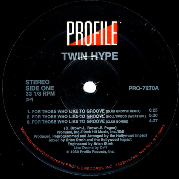 Twin Hype - For Those Who Like To Groove | Profile Records (PRO-7270) - 3 Twin Hype - For Those Who Like To Groove | Profile Records (PRO-7270) - 3