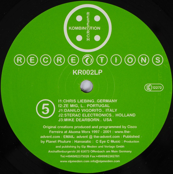 The Advent - Recreations | Kombination Research (KR002LP) - 3 The Advent - Recreations | Kombination Research (KR002LP) - 3