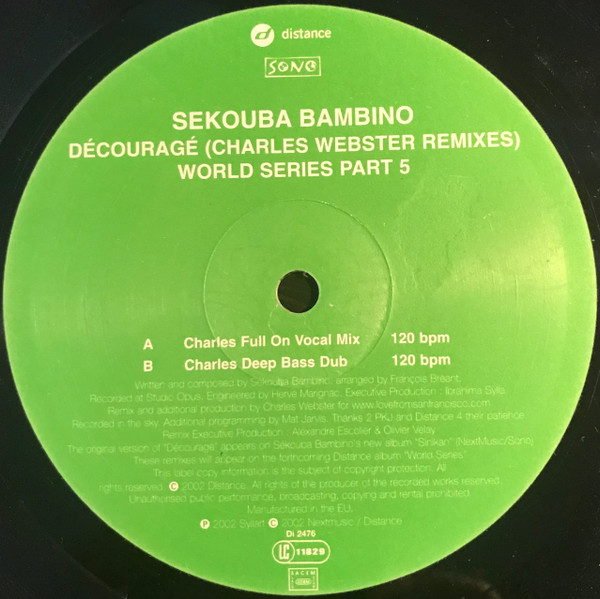 Sékouba Bambino Diabaté - Découragé (Charles Webster Remixes) | Distance (Di 2476) - 3