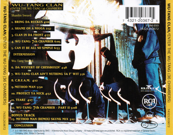 Wu-Tang Clan - Enter The Wu-Tang (36 Chambers) | Loud Records (74321203672) - 2