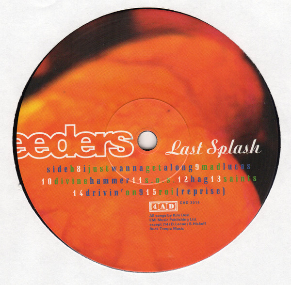 The Breeders - Last Splash | 4AD (CAD 3014) - 4 The Breeders - Last Splash | 4AD (CAD 3014) - 4