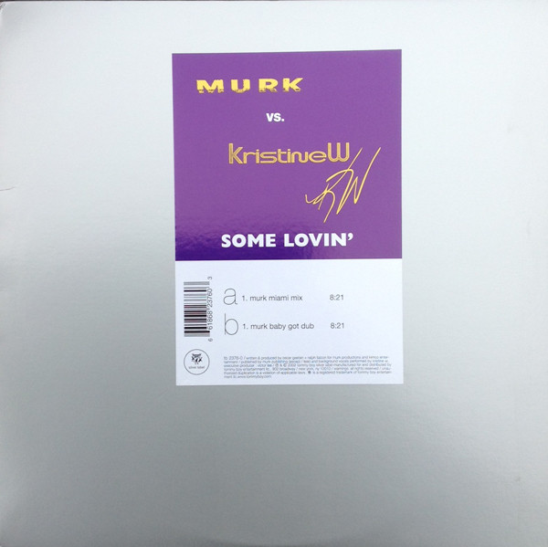 MURK  &  KristineW - Some Lovin' | Tommy Boy Silver Label (tb 2376-0)