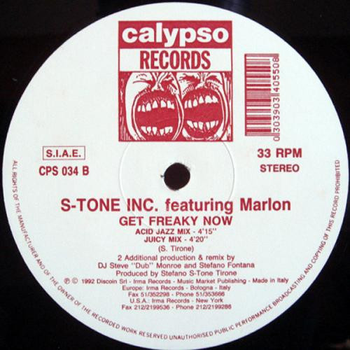 S-Tone Inc. Featuring Marlon - Get Freaky Now | Calypso Records (CPS 034) - 2 S-Tone Inc. Featuring Marlon - Get Freaky Now | Calypso Records (CPS 034) - 2