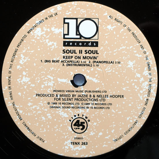 Soul II Soul - Keep On Movin | 10 Records (Ten x 263) - 4 Soul II Soul - Keep On Movin | 10 Records (Ten x 263) - 4