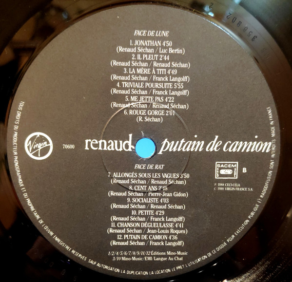 Renaud - Putain De Camion | Virgin (70600) - 6 Renaud - Putain De Camion | Virgin (70600) - 6