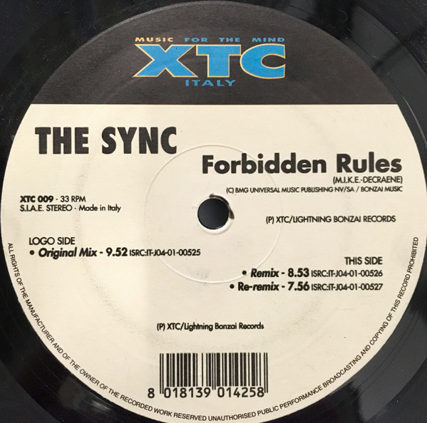 The Sync - Forbidden Rules | XTC Italy (XTC 009) - main The Sync - Forbidden Rules | XTC Italy (XTC 009) - main