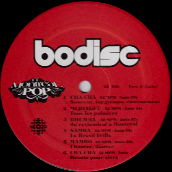 Le Montréal Pop - Danser Avec.... | Bodisc (BD 500) - 3 Le Montréal Pop - Danser Avec.... | Bodisc (BD 500) - 3