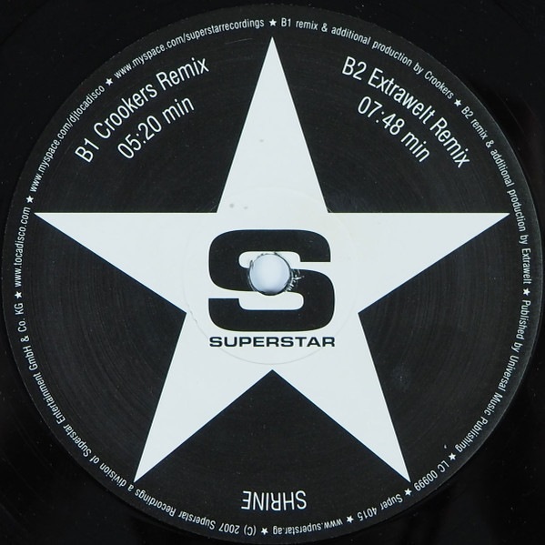 Tocadisco Feat. Chelonis R. Jones - Shrine | Superstar Recordings (Super 4015) - 4 Tocadisco Feat. Chelonis R. Jones - Shrine | Superstar Recordings (Super 4015) - 4